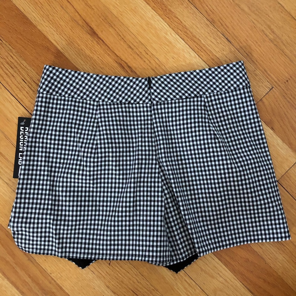 Design Lab gingham skort - Picture 2 of 4